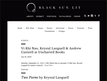Tablet Screenshot of blacksunlit.com